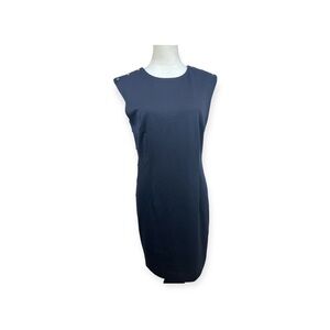 Michael Kors navy blue Dress with silver button details size 6